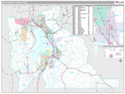 Provo-Orem Wall Map Premium Style